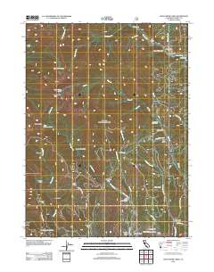 Rush Creek Lakes 2012 topographic map thumbnail