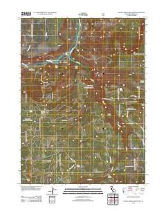 Secret Spring Mountain 2012 topographic map thumbnail