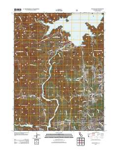 Shasta Dam 2012 topographic map thumbnail