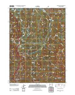Siskiyou Pass 2012 topographic map thumbnail