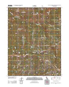South Yolla Bolly Mountains 2012 topographic map thumbnail