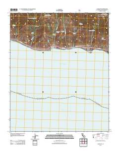 Tajiguas 2012 topographic map thumbnail