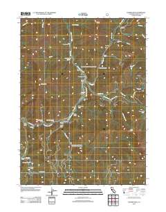 Tanners Peak 2012 topographic map thumbnail