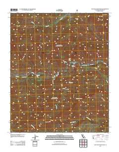 Topatopa Mountains 2012 topographic map thumbnail