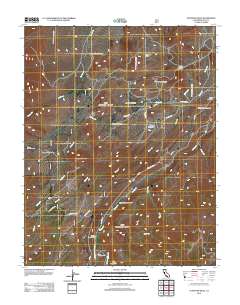 Tungsten Hills 2012 topographic map thumbnail