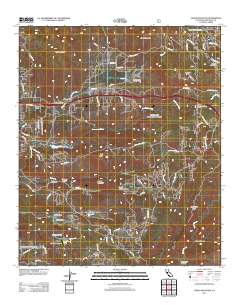 Viejas Mountain 2012 topographic map thumbnail