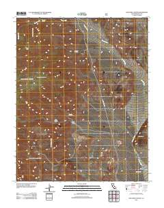Waucoba Canyon 2012 topographic map thumbnail