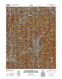 Waucoba Mountain 2012 topographic map thumbnail