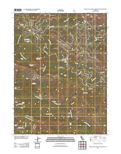North Yolla Bolly Mountains 2012 topographic map thumbnail