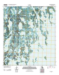 Cocodrie 2012 topographic map thumbnail