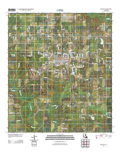 DeQuincy 2012 topographic map thumbnail