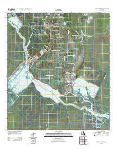 Des Allemands 2012 topographic map thumbnail