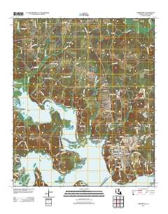 Farmerville 2012 topographic map thumbnail
