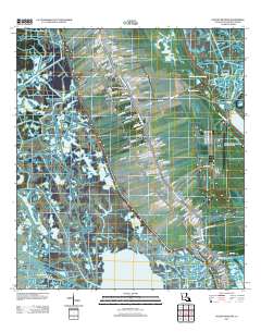 Golden Meadow 2012 topographic map thumbnail