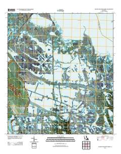 Golden Meadow Farms 2012 topographic map thumbnail