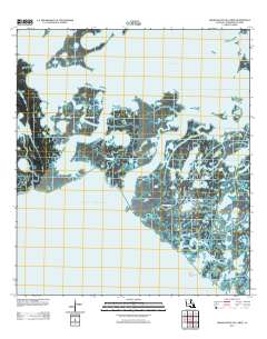 Grand Bayou du Large 2012 topographic map thumbnail