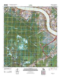 Hahnville 2012 topographic map thumbnail