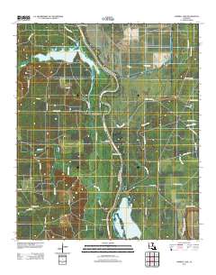Harrell Lake 2012 topographic map thumbnail