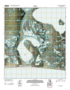 Holly Beach 2012 topographic map thumbnail