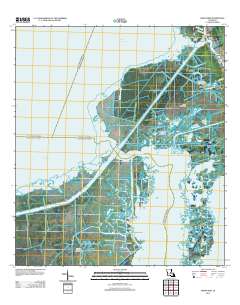 Barataria 2012 topographic map thumbnail