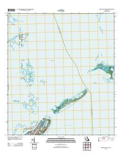 Barataria Pass 2012 topographic map thumbnail