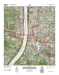 Baton Rouge West 2012 topographic map thumbnail