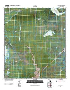 Bayou Boeuf 2012 topographic map thumbnail