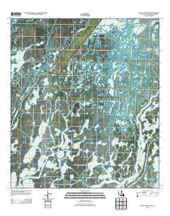 Bayou Sauveur 2012 topographic map thumbnail