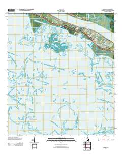 Buras 2012 topographic map thumbnail