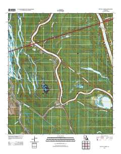 Butte La Rose 2012 topographic map thumbnail