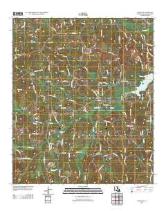 Cadeville 2012 topographic map thumbnail