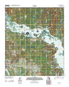 Campti 2012 topographic map thumbnail