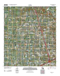 Carencro 2012 topographic map thumbnail