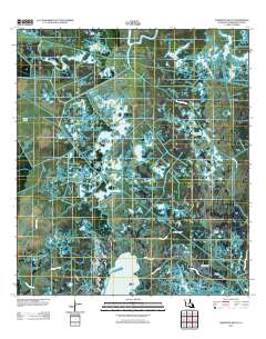 Carencro Bayou 2012 topographic map thumbnail