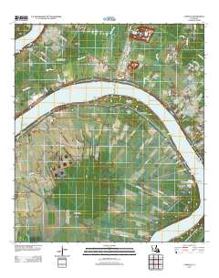 Carville 2012 topographic map thumbnail