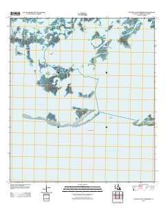 Central Isles Dernieres 2012 topographic map thumbnail
