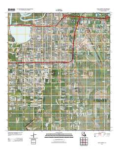 Lake Charles 2012 topographic map thumbnail