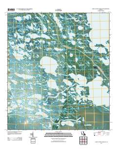 Lake Cuatro Caballo 2012 topographic map thumbnail