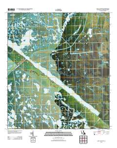 Lena Lagoon 2012 topographic map thumbnail