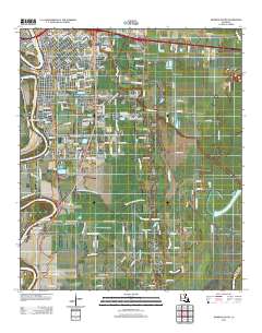 Monroe South 2012 topographic map thumbnail