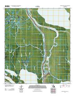 Napoleonville SW 2012 topographic map thumbnail