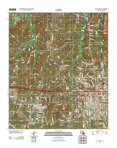 Ruston West 2012 topographic map thumbnail