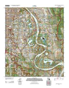 Shreveport East 2012 topographic map thumbnail