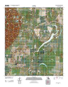 Sicily Island 2012 topographic map thumbnail