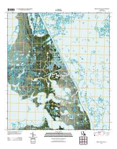 Three Bayou Bay 2012 topographic map thumbnail