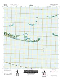 Timbalier Island 2012 topographic map thumbnail