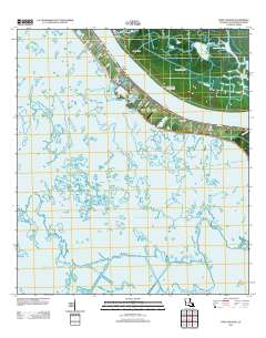 Port Sulphur 2012 topographic map thumbnail