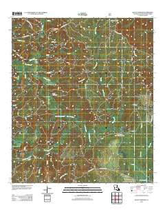 Bayou Livrogne 2012 topographic map thumbnail