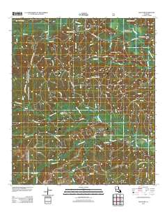 Kisatchie 2012 topographic map thumbnail