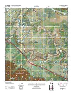 Cloutierville 2012 topographic map thumbnail